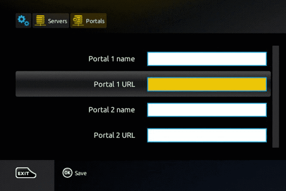 MAG Portal 1 name and Portal 1 URL fields with OK Save command
